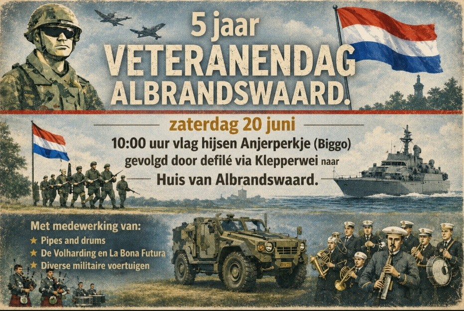 Albrandswaard eert veteranen tijdens jubileum Veteranendag op 20 juni
