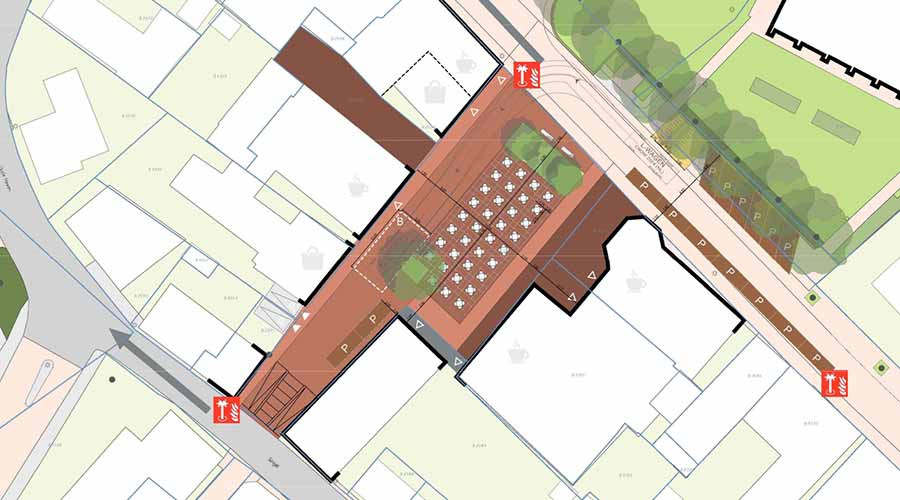Barendrechts Dagblad |  The municipality wants to test Doormanplein: balconies, no cars