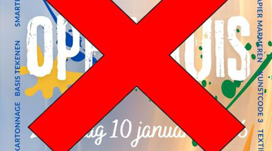 Streep door open huis bij KCB in Barendrecht