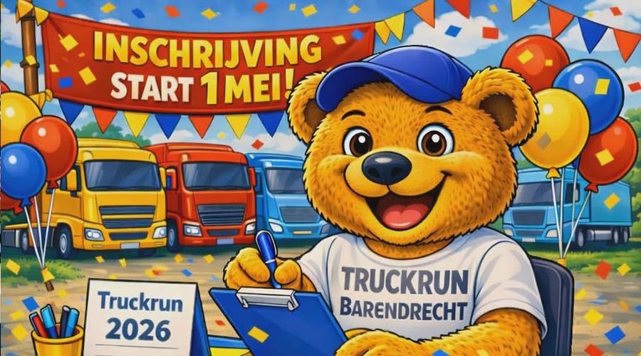 Op 1 mei opent de inschrijving voor de Truckrun Barendrecht 2026