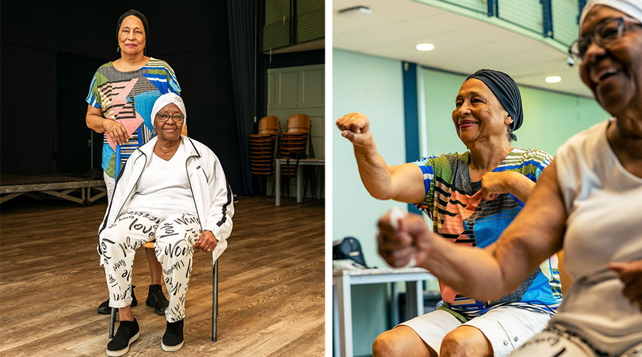 Rotterdamse sportvrouwen Isabel (90) en Teresa (76)