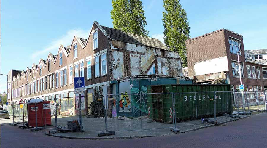 Dagblad010 | Sloop Blok Woningen Veldstraat In Rotterdam