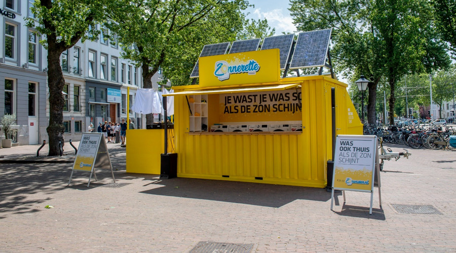 Dagblad010 | Wassen Tijdens Zon: Stedin Opent Eerste Zonerette In Rotterdam