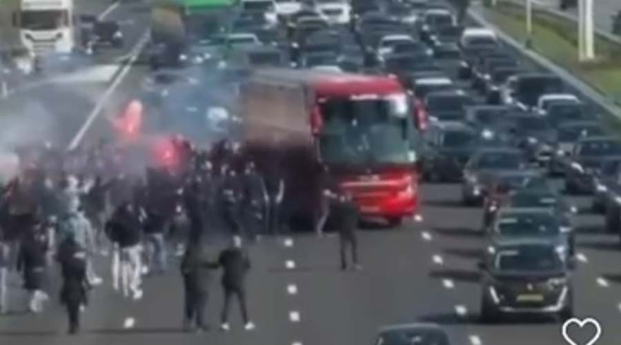 Geen Ajax-supporters aangehouden die A4 bij Hoofddorp betraden
