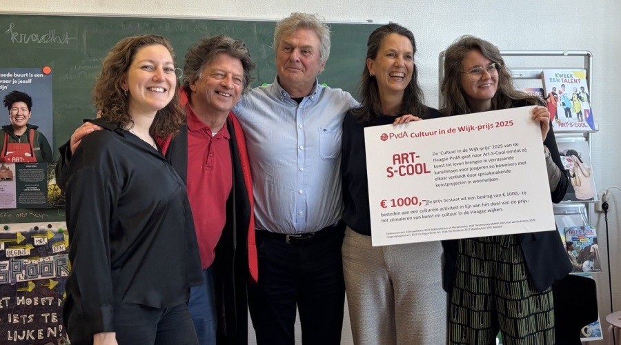 Cultuur in de Wijk-prijs naar Art-S-Cool in de Schilderswijk