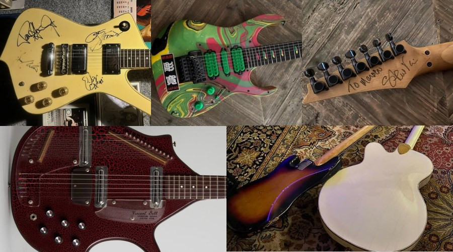 Unieke gesigneerde gitaren gestolen uit geluidsstudio op Scheveningen