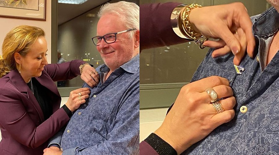 Haagse Stadsspeld voor Jaap Witteveen in Leidschenveen-Ypenburg