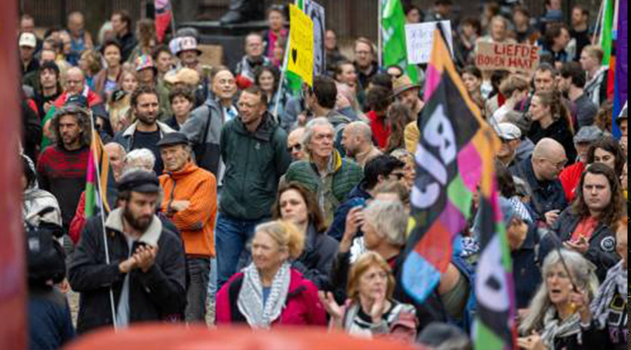 Enkele honderden bij demonstratie van Samen Tegen Fascisme