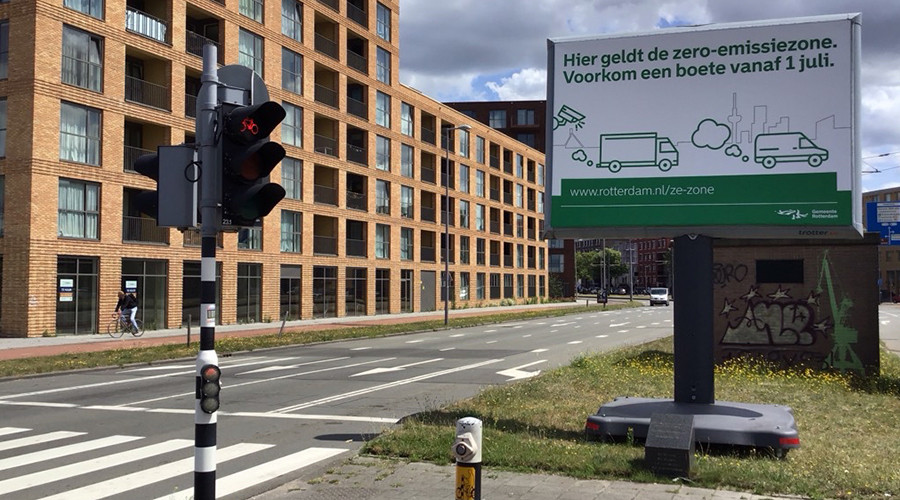 Op 1 juli start opleggen boetes in zero-emissiezone in Rotterdam