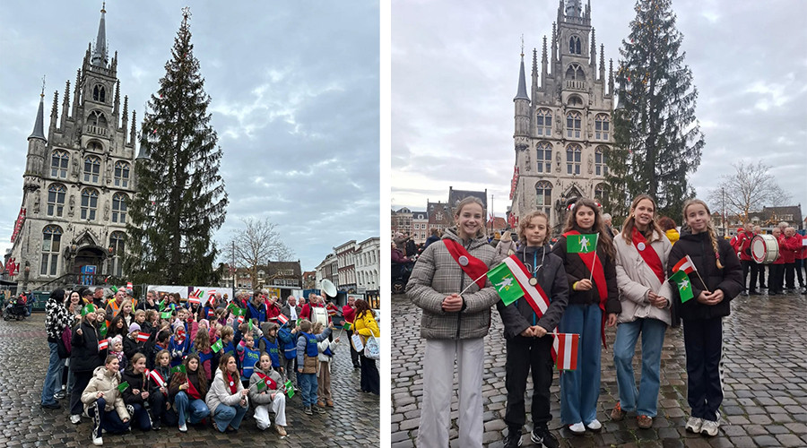 De boom staat weer op de Markt in Gouda