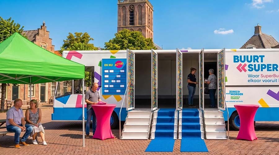 BuurtSuper drie dagen in Gouda om buurtbewoners te verbinden
