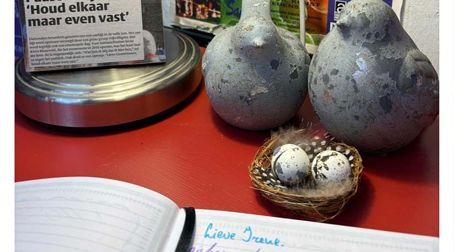 Condoleanceboek Irene Klein Haneveld bij Bijbelshop Samma in Gouda
