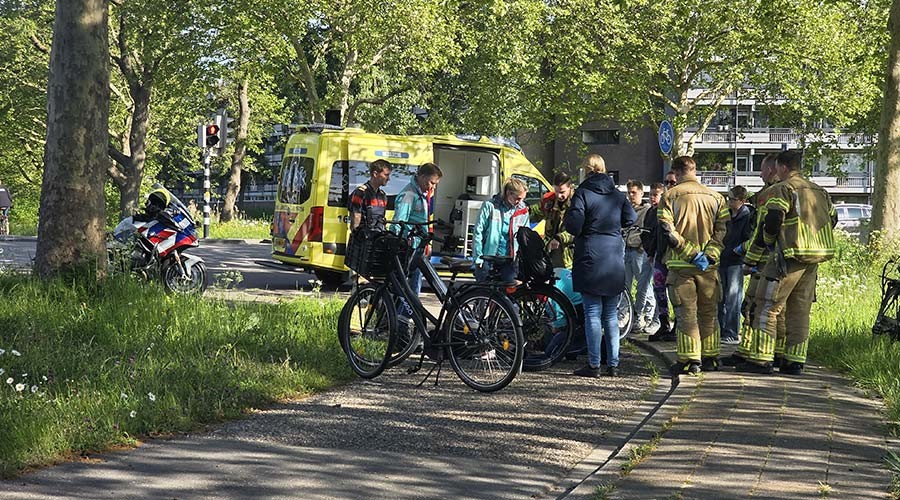 Fietser gewond bij ongeval op fietspad in Gouda