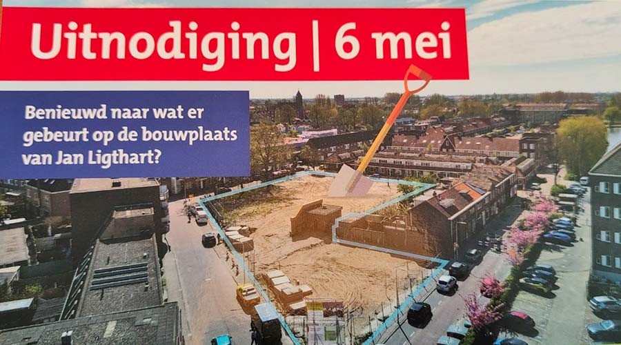Kijkje nemen op bouwplaats van project Jan Ligthart in Gouda