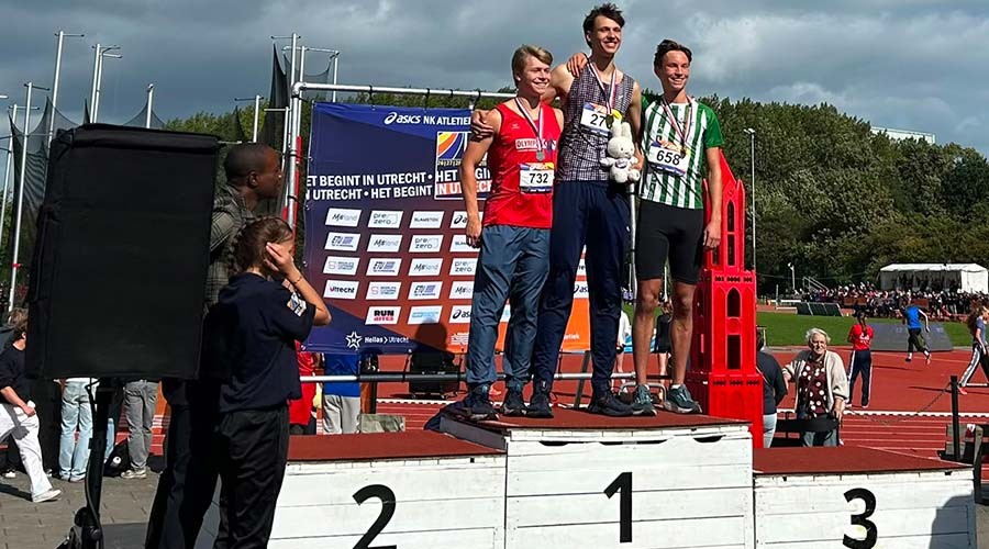 Goud en zilver voor AV-Gouda-atleten op het NK U18/U20