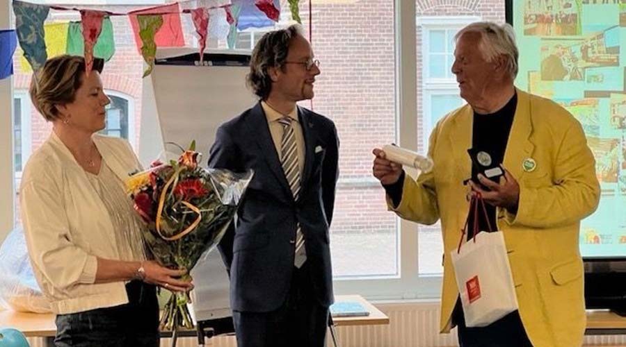 Goudse vrijwilligerspenning voor Evert Hasselaar