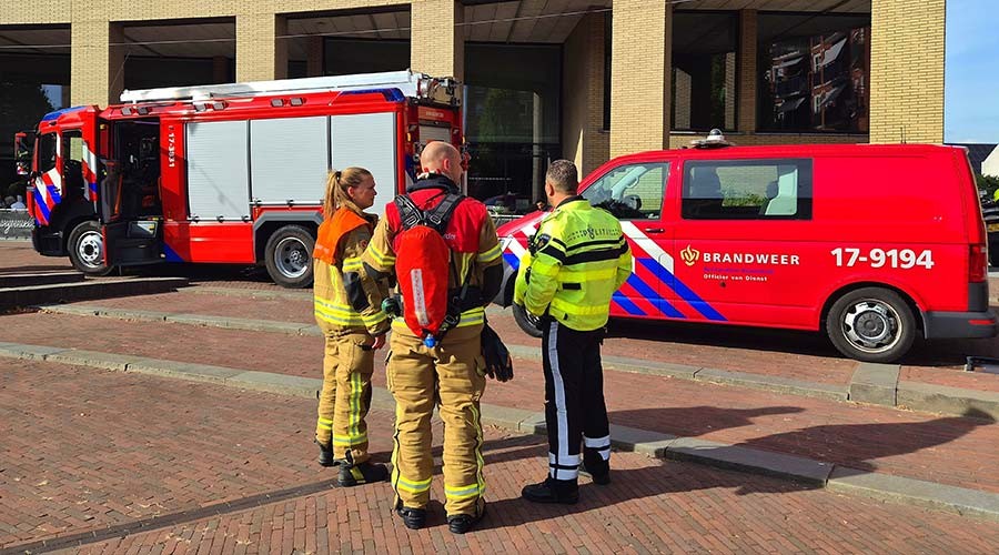 Brand in de meterkast in het gemeentehuis van Ridderkerk