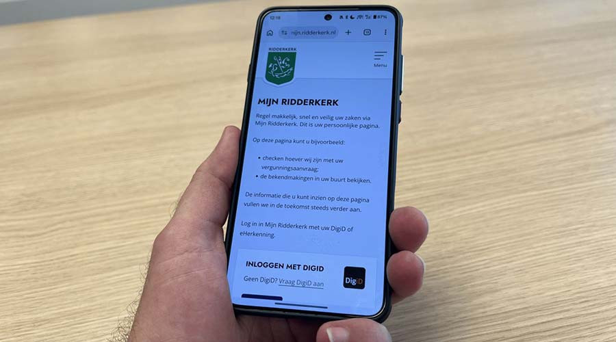 Volg uw vergunningaanvraag in Ridderkerk online