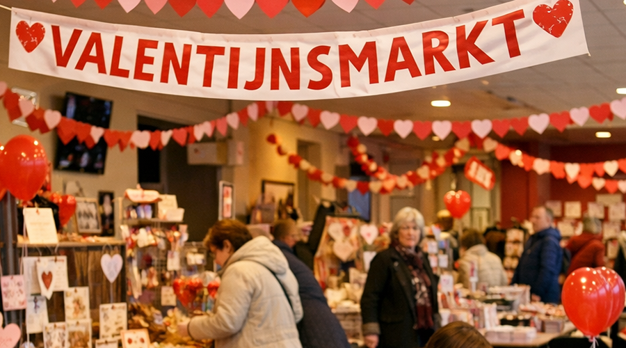 Valentijnsmarkt bij De Plint in Leidschendam