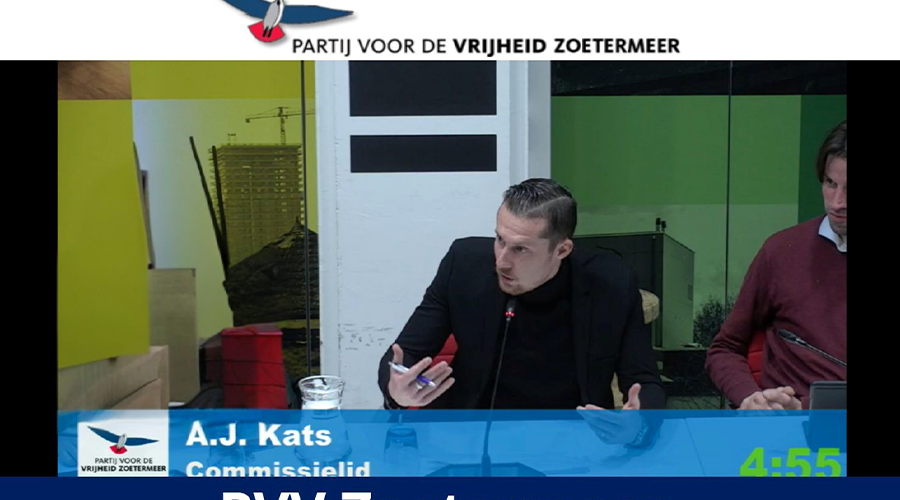 PVV Zoetermeer fel tegenstander van flyers in het Arabisch