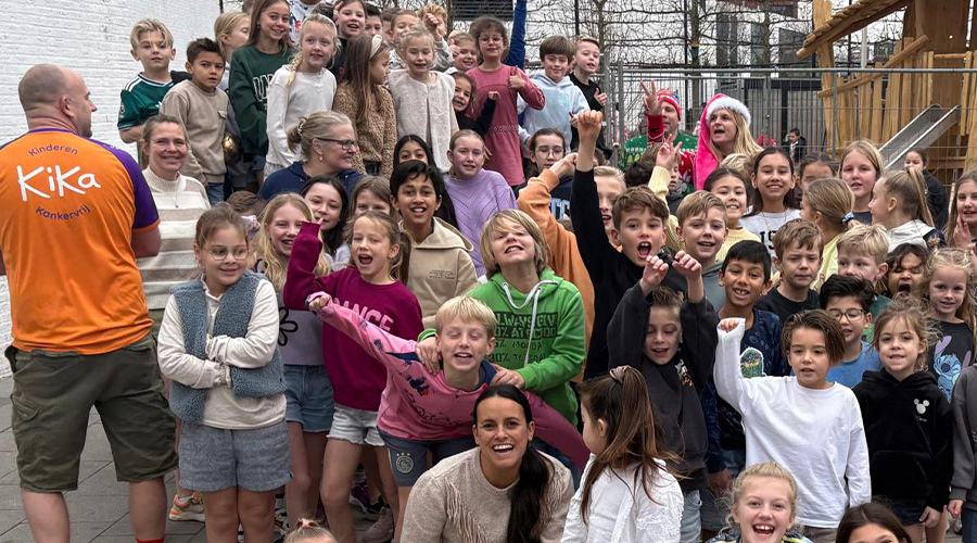 Actie KiKa Korte Broek op basisschool Het Noorderlicht in Zoetermeer