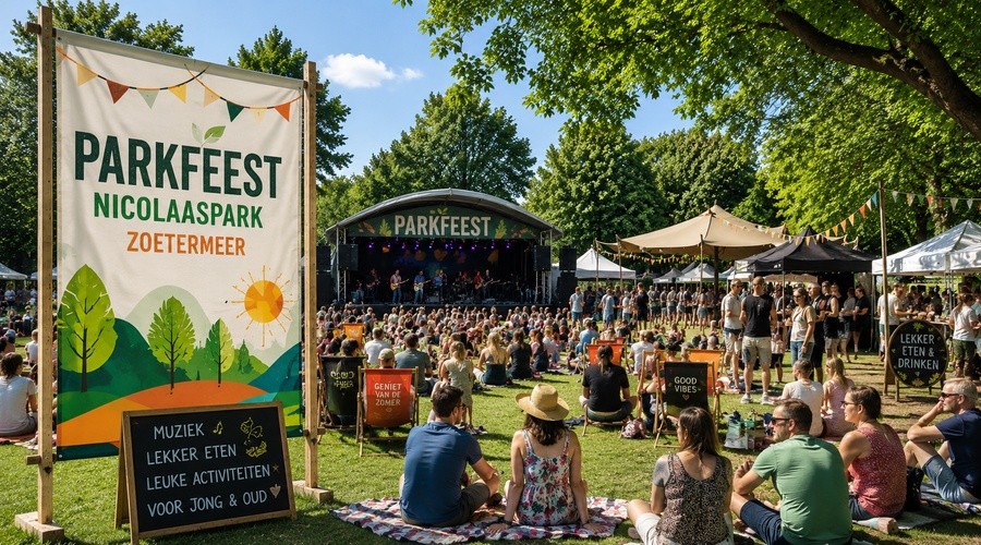 Parkfeest in Zoetermeerse Nicolaaspark
