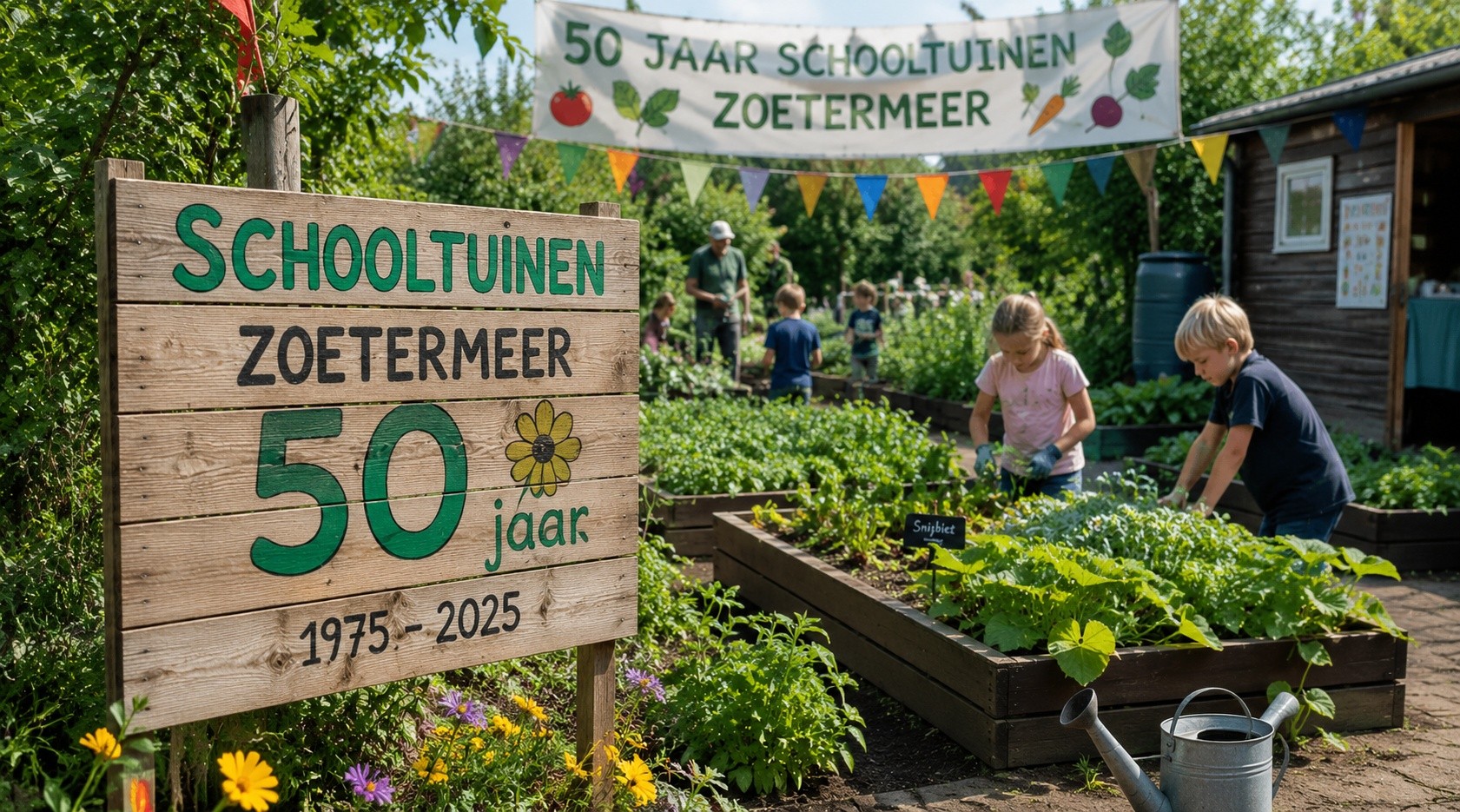 Schooltuinen Zoetermeer vieren 50-jarig jubileum met feestelijke dag